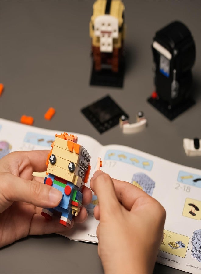 ENJBRICK مجموعة بناء شخصيات رعب لعيد الميلاد والهالوين، متوافقة مع ليغو، للكبار، تشاكي وجيسون، هدية رعب لمحبي الرعب، ديكور منزلي، ألعاب للأطفال، 470 قطعة - Image 5